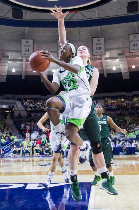 Sophomore guard Jewell Loyd has scored 41 points in Notre Dame's first two games, the most by a Fighting Irish player in her first two outings of a season since 2000-01, when Alicia Ratay had a combined 46 points against Valparaiso and Arizona.