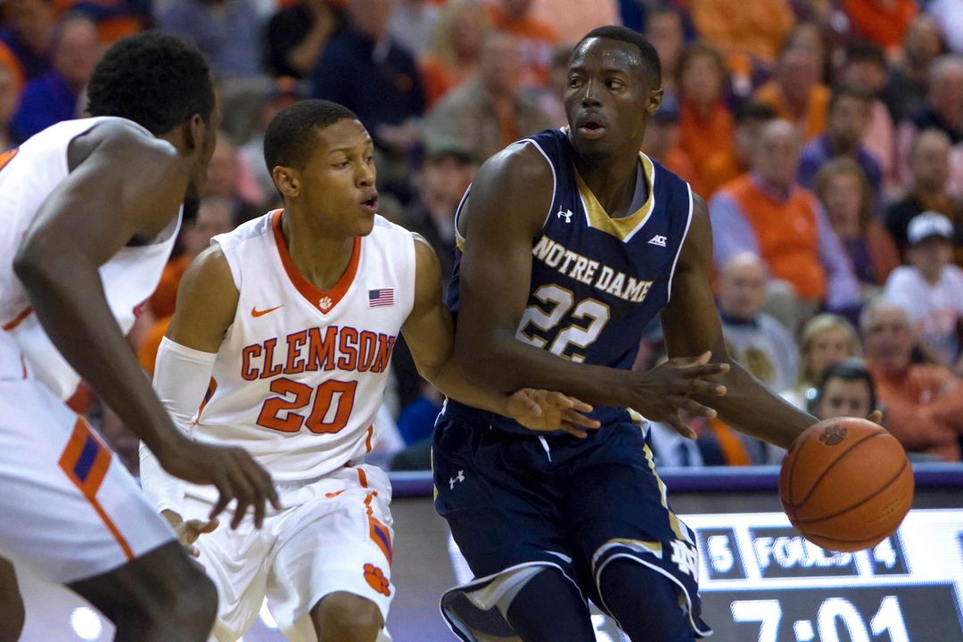 Jerian Grant scored a game-high 22 points, dished out five assists and had three steals in 40 minutes on the court in the 60-58 win at Clemson on Feb. 10.