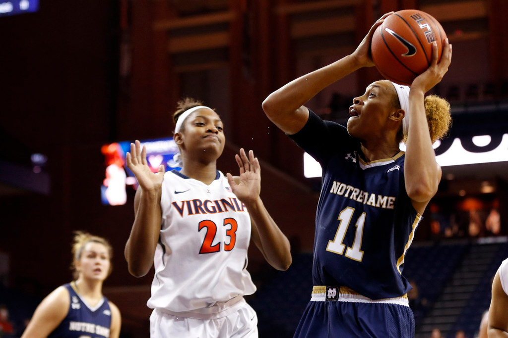 No. 3 Notre Dame 74, Virginia 46