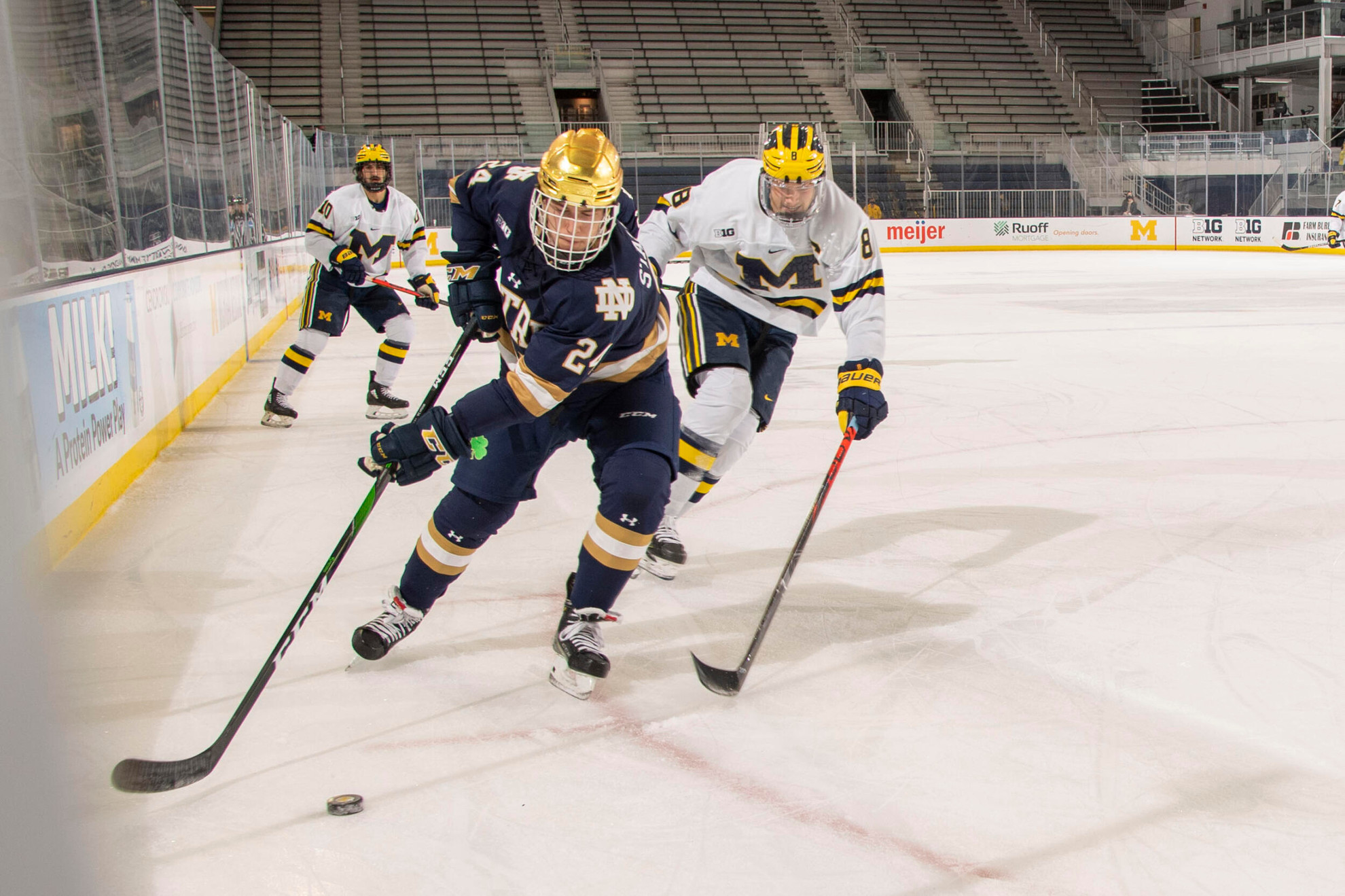 Irish Sweep #3 Michigan With 2-1 Win Irish Sweep #3 Michigan With 2-1 Win