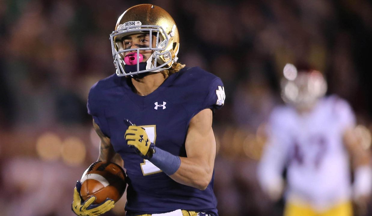 Will Fuller finished with 131 yards receiving on three catches, including a 75-yard touchdown, in a 41-31 win over USC on Saturday