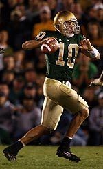 Junior Brady Quinn assumed ownership of the single-season/career records in most major passing categories during the 2005 season.