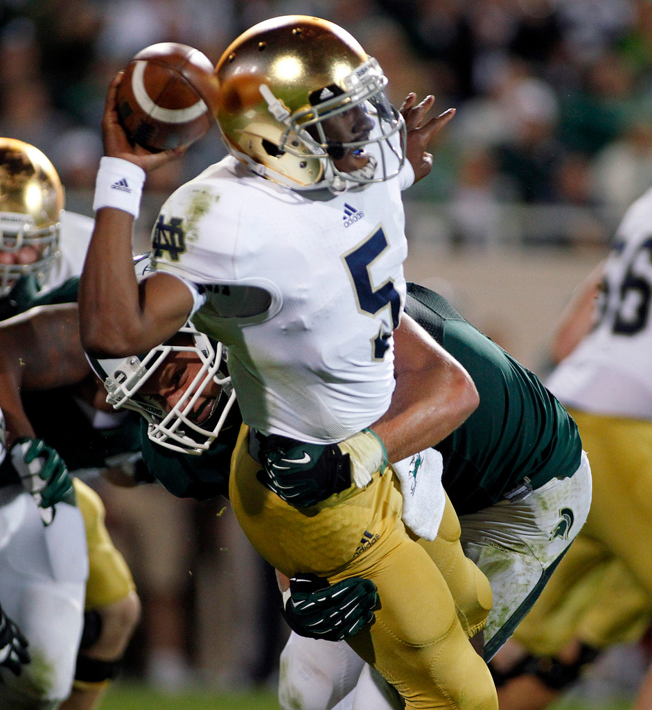 Irish Upset #10 Michigan State On The Road, 20-3 (AP)
