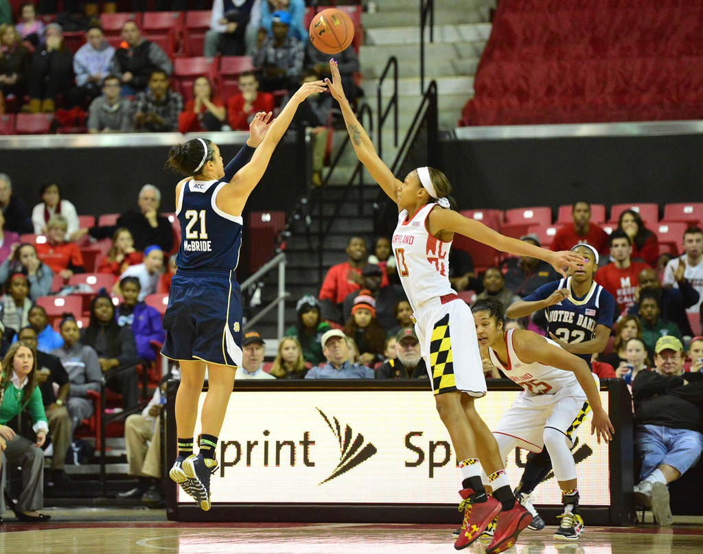No. 2 Notre Dame at No. 8 Maryland