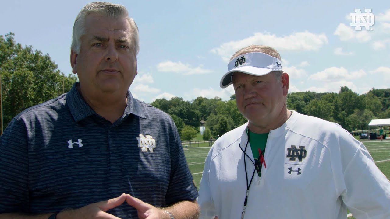 @NDFootball | Brian Kelly Post-Practice Interview (8.3.18)
