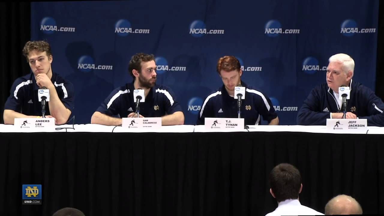 NCAA Regionals Press Conference - Notre Dame Hockey