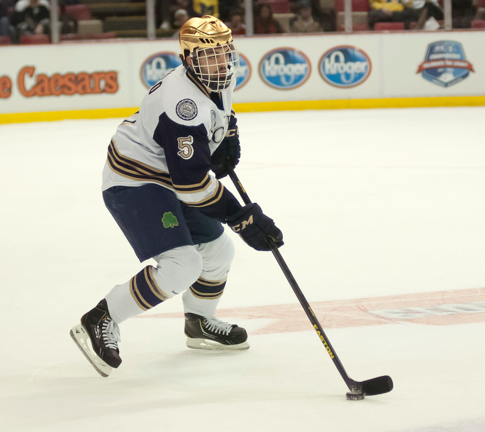Irish Open Shillelagh Tournament With 5-2 Win Over Alabama Huntsville Senior defenseman Robbie Russo and his Notre Dame teammates enter the 2014-15 season ranked 11th in the USA Today/USA Hockey Magazine and ninth in the USCHO.com polls.