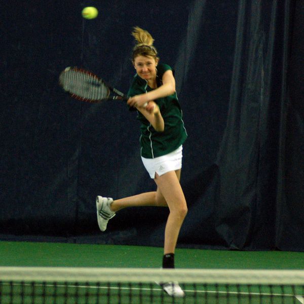 Colleen Rielley's win at No. 4 singles clinched the Big East title for Notre Dame.