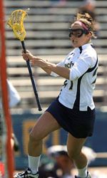 Sophomore Jane Stoeckert had career highs in goals (3), assists (3) and points (6) in Notre Dame's 16-11 win over California.