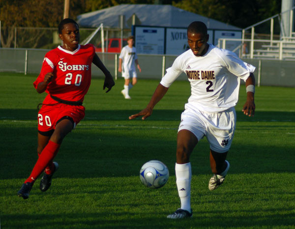 Irish To Conclude Regular Season This Week With Two BIG EAST Showdowns Freshman central defender Aaron Maund has played every possible minute on the field this season.