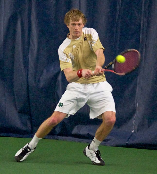 Senior Casey Watt clinched the match at No. 1 singles on Sunday.
