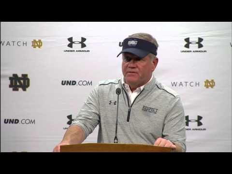 Coach Kelly Navy Post Game Press Conference
