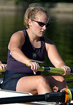 Notre Dame Varsity Eight Finishes Fifth In Final CRCA/US Rowing Coaches Association Poll Senior Melissa Felker has been a mainstay in the Irish varsity eight boat this season.