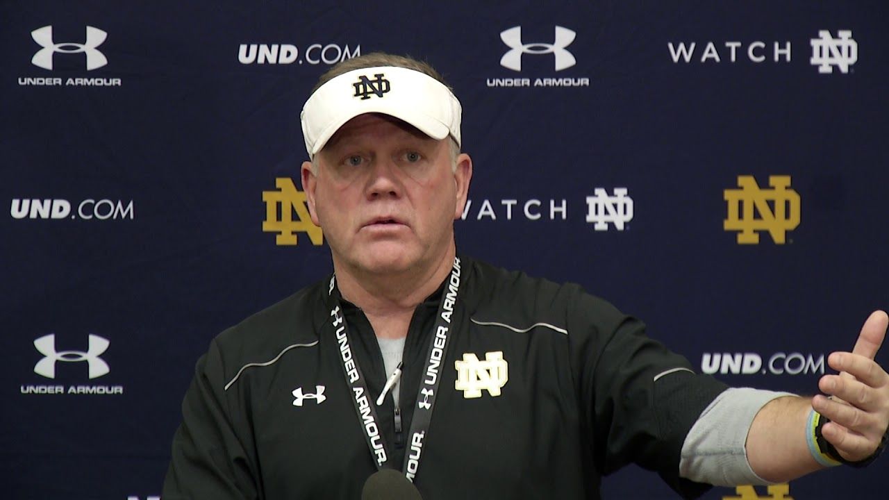 @NDFootball Brian Kelly Press Conference  (03.20.18)