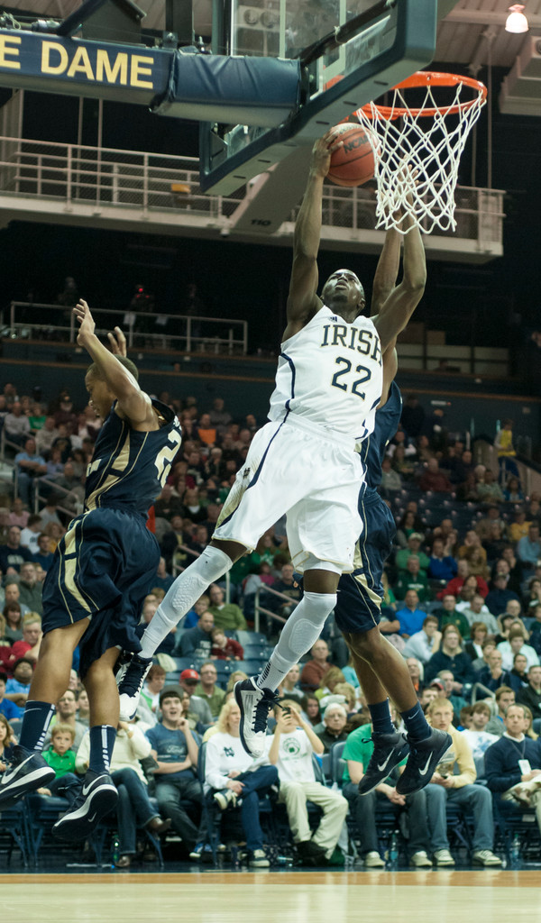 Notre Dame Men's Basketball win over George Washington 65-48 on 11-21-2012
