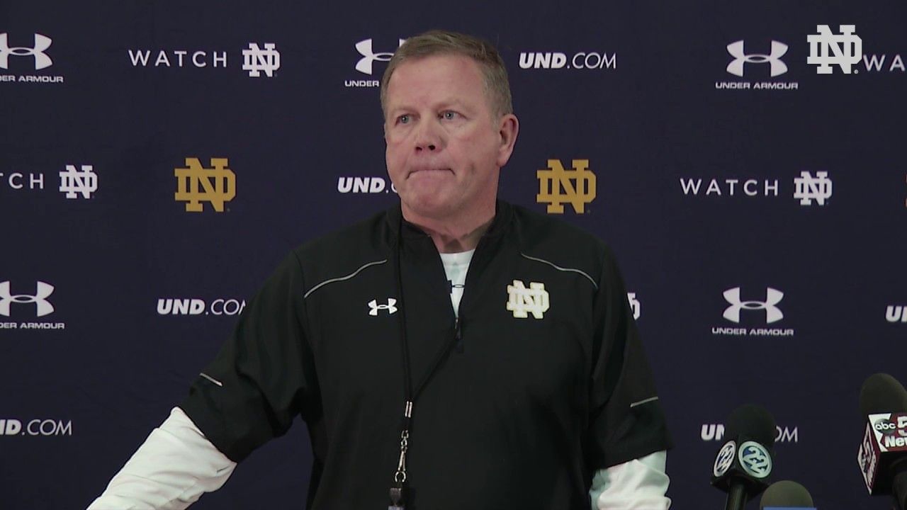 Brian Kelly Press Conference - Spring Post-Practice