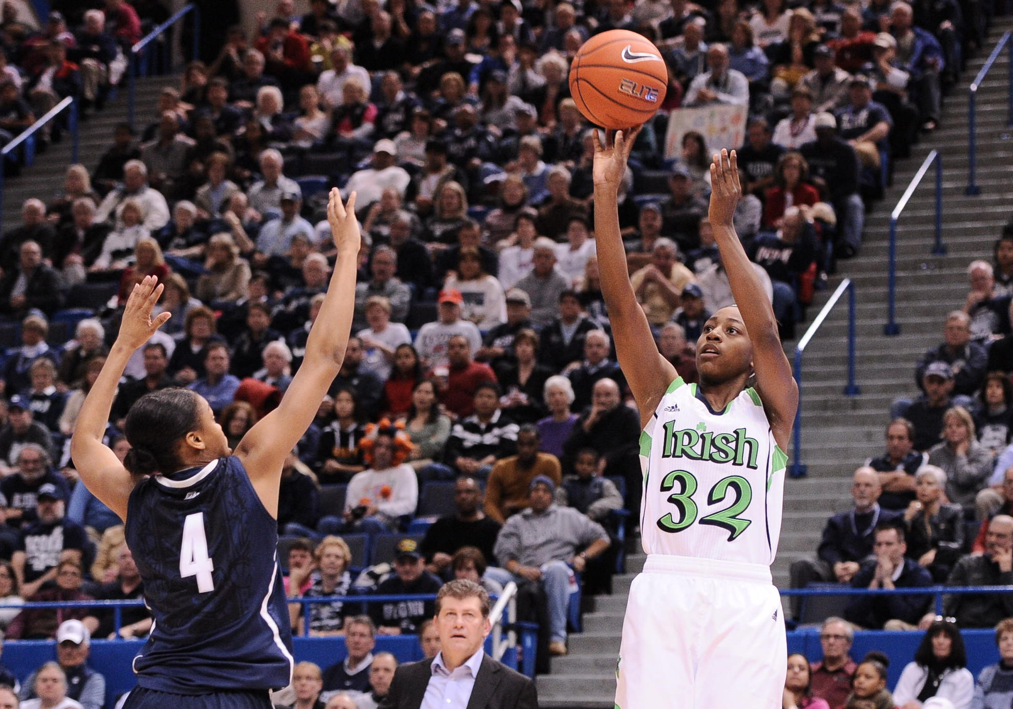 BIG EAST CHAMPS! Achonwa’s Layup Lifts #2 Irish Past #3 UConn, 61-59 NCAA Womens Basketball 2013: 2013 Big East Tournament Championship Connecticut vs Notre Dame MAR 12