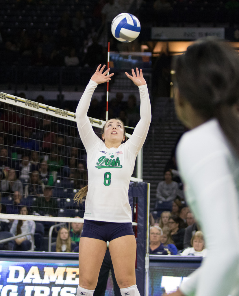 Notre Dame Volleyball vs. No. 8 UNC