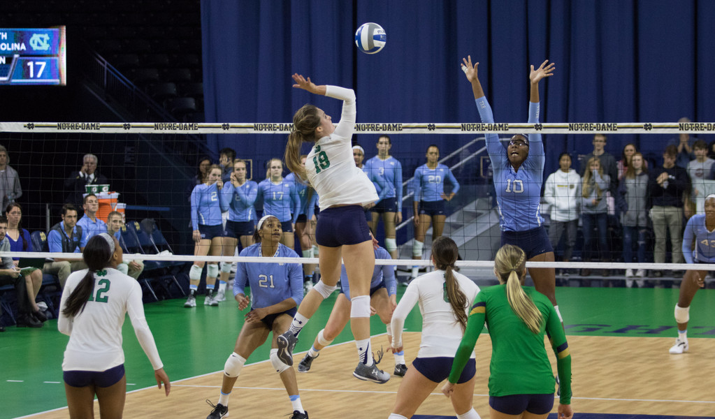 Notre Dame Volleyball vs. No. 8 UNC