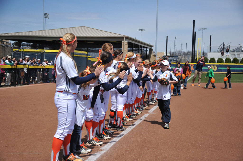 2014 Notre Dame Strikeout Cancer Doubleheader