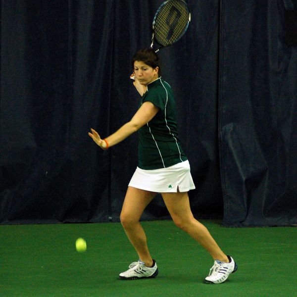 Kali Krisik leads Notre Dame with 25 singles wins this season.
