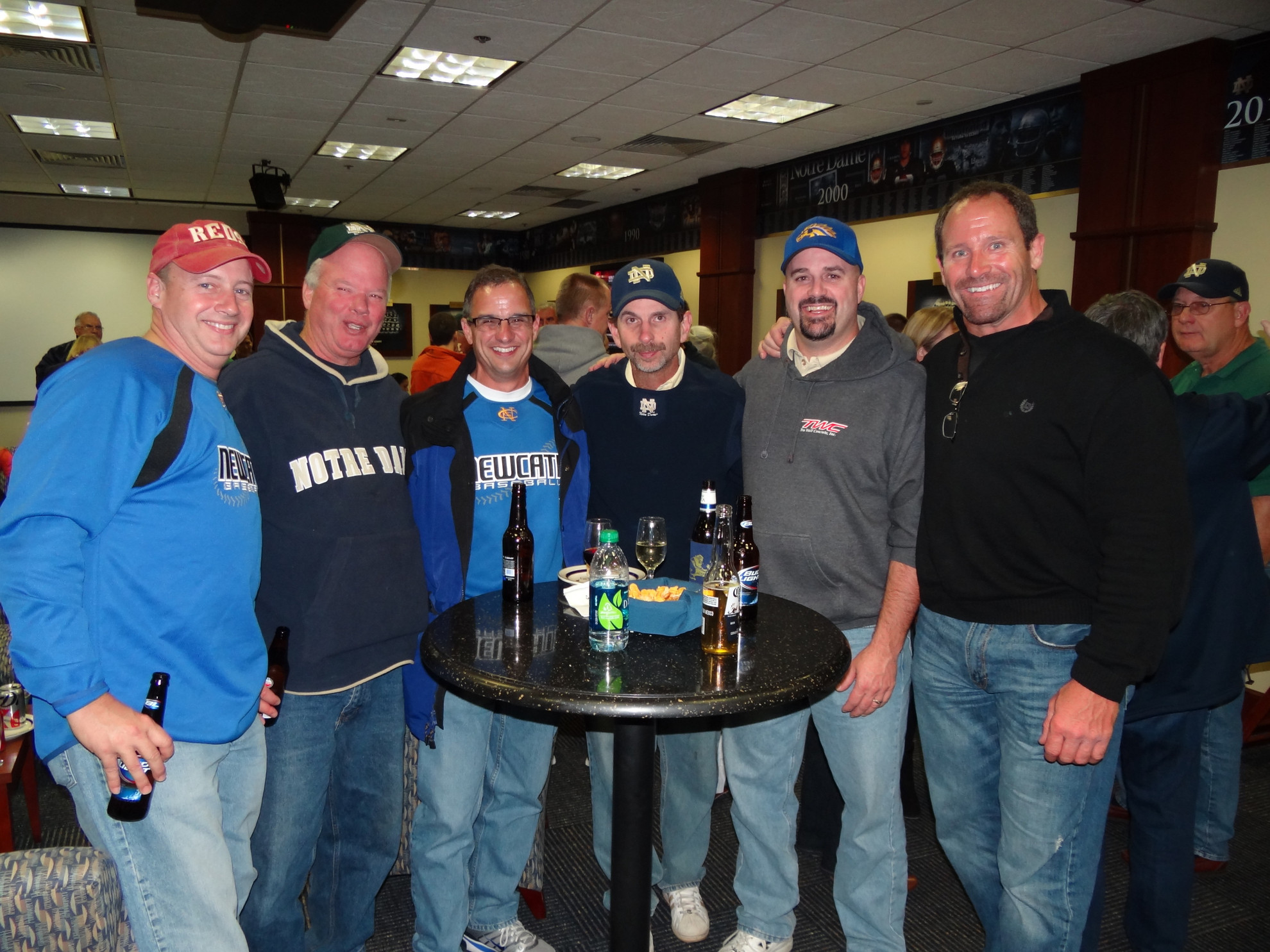 Monogram Club Musings: Navy Edition Guests at the Monogram Club's Friday night football lounge in Notre Dame Stadium