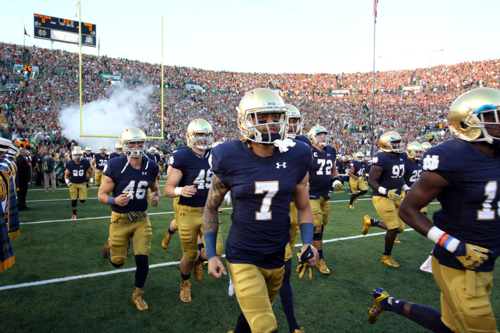 Notre Dame 38,  Texas 3