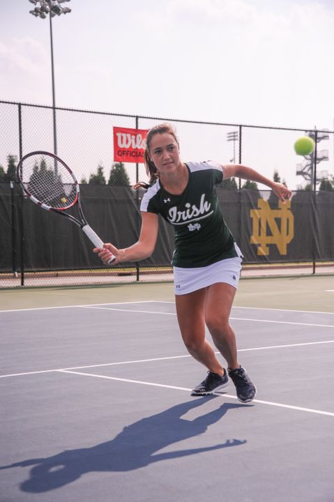 Senior Quinn Gleason moved into the Round of 16 with a win Saturday at the ITA Midwest Regional Championships.