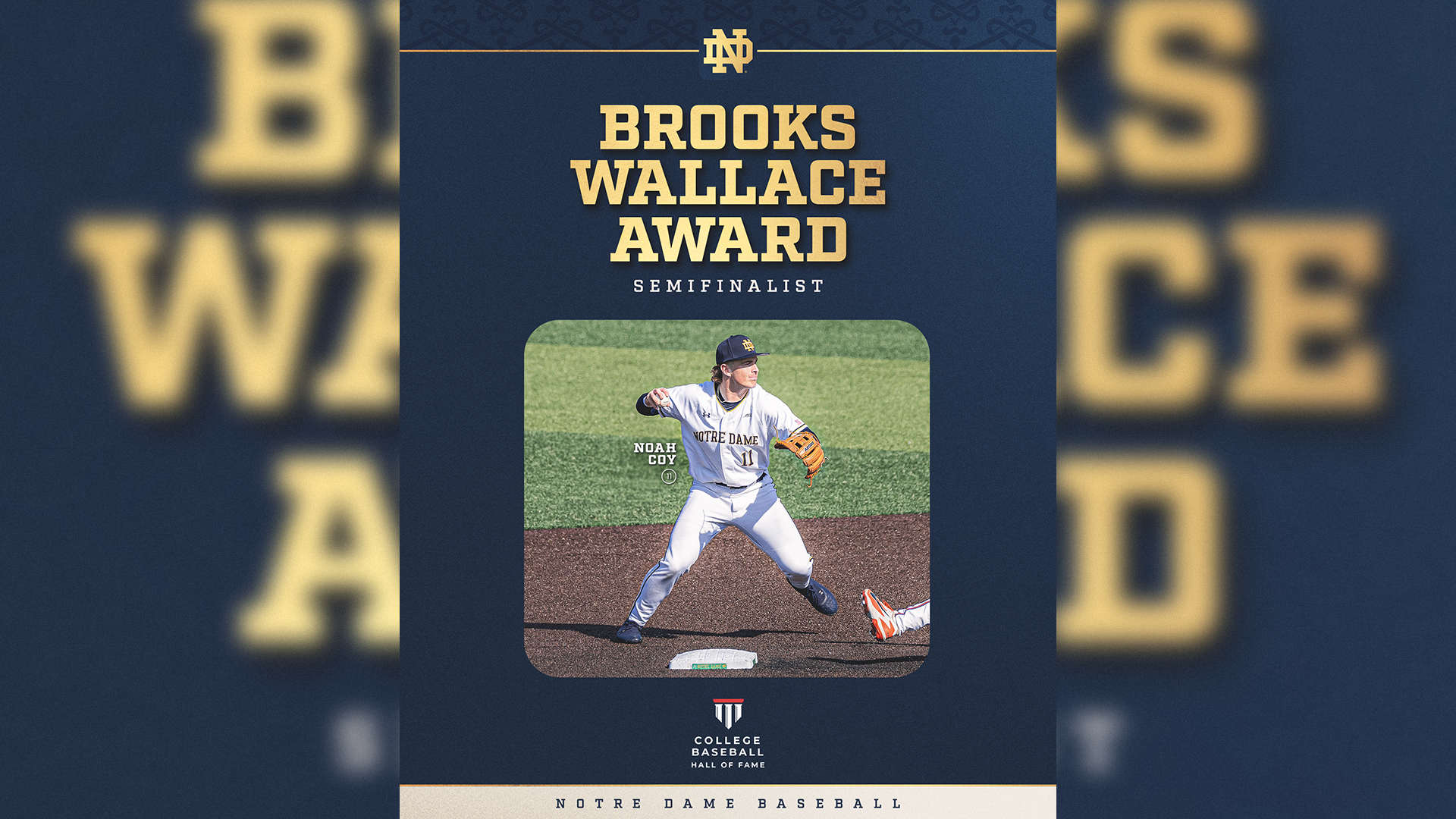 Coy Named as a Brooks Wallace Award Semifinalist Coy Named as a Brooks Wallace Award Semifinalist