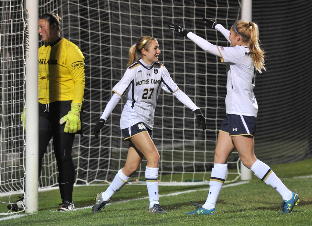 NCAA Soccer Championship Round 1 - Notre Dame vs. Oakland