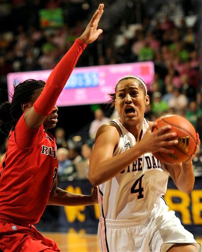 Skylar Diggins had 20 points, five rebounds and five assists for the Irish.