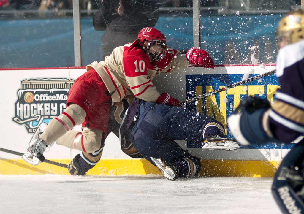 Notre Dame Men's Ice Hockey v Miami at Hockey City Classic on 02-17-2013