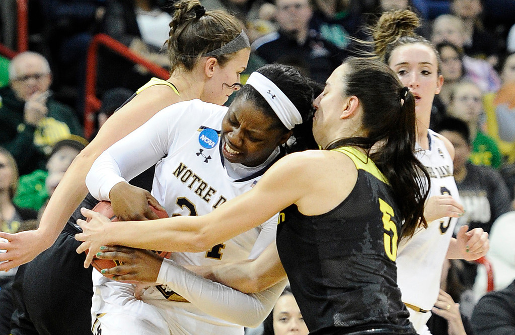 NCAA Elite Eight: ND WBB vs. Oregon (USATSI)