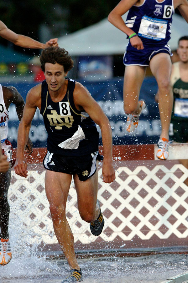 Three Irish Runners Claim All-America Honors At NCAA Outdoor Track & Field Championships Senior Todd Ptacek is now in line to become the 11th Notre Dame men's track/cross country athlete to earn All-America and Academic All-America honors in the same year after his All-America 13th-place finish in the NCAA steeplechase final on Friday night in Sacramento, Calif. <i>(photo by Bob Solorio)</i>