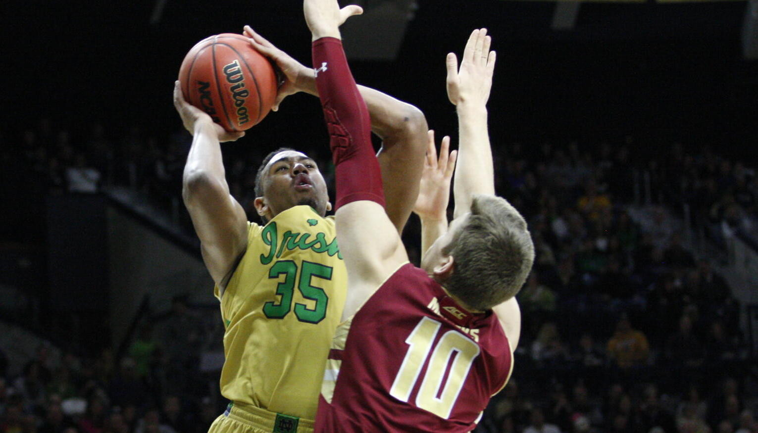 Notre Dame defeats Boston College, 76-49 Notre Dame defeats Boston College, 76-49