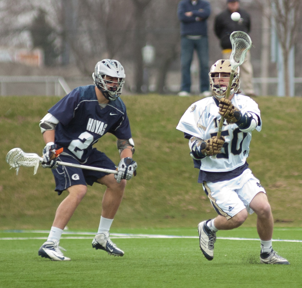 #4 Notre Dame Fighting Irish Men's Lacrosse vs Georgetown Hoyas on 04-14-2013