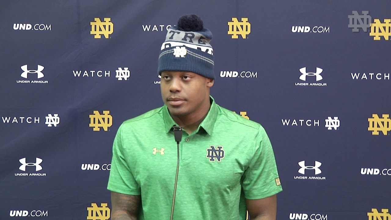@NDFootball Nyles Morgan Press Conference - Wake Forest (11.01.17)