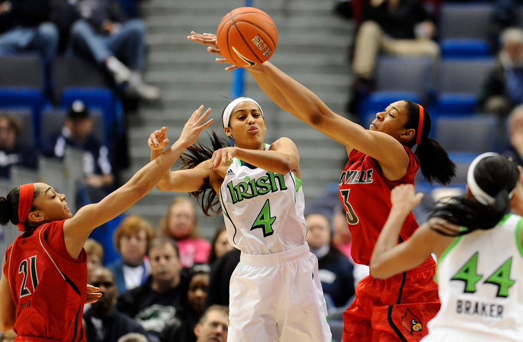 #2 Irish Cruise Past #16 Louisville, 83-59 In BIG EAST Semi (AP)