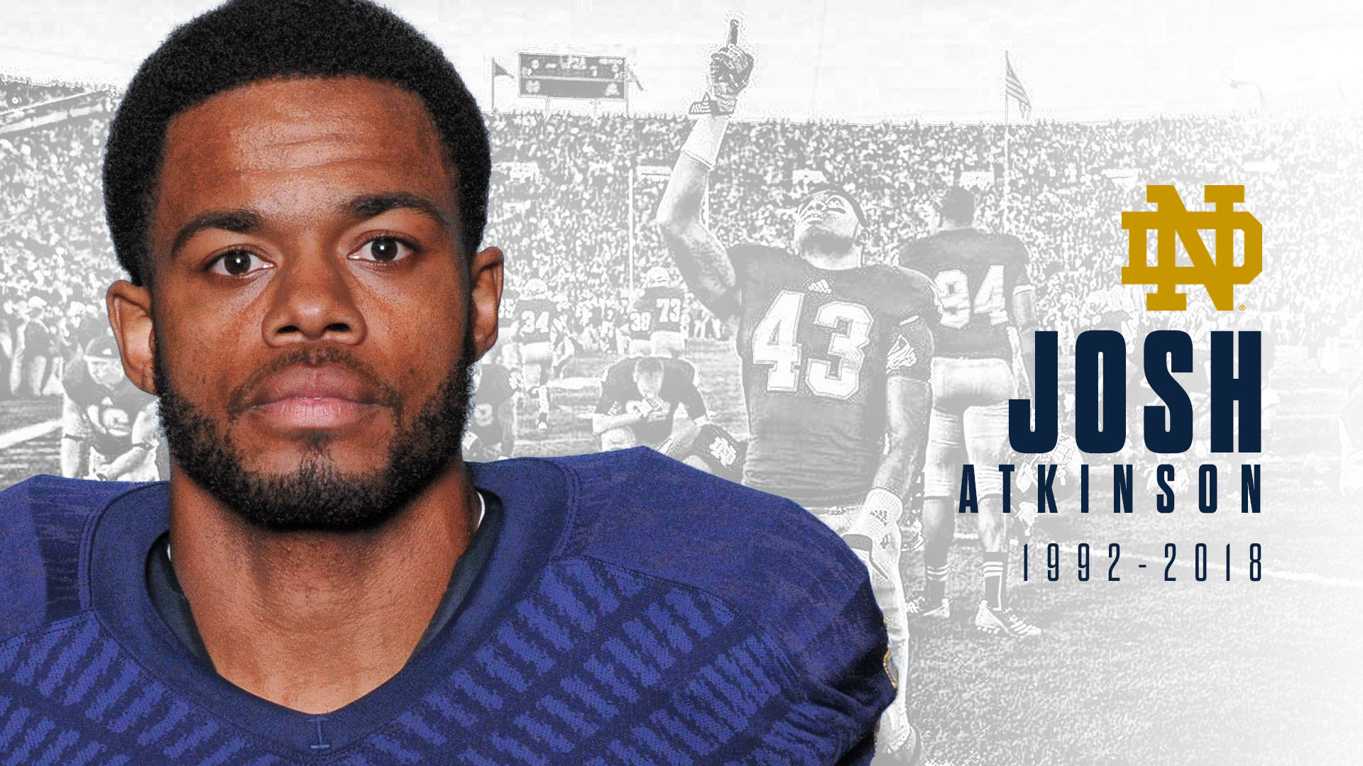 Former Notre Dame Student-Athlete Josh Atkinson Dies At Age 26 Josh Atkinson ('14) In-Memorium