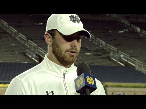 @NDFootball Durham Smythe Post-Game Interview vs. NC State (2017)