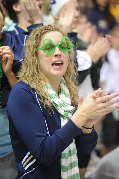 Ashlee Edgell and the Irish celebrated their 14th consecutive BIG EAST title Saturday in Pittsburgh.