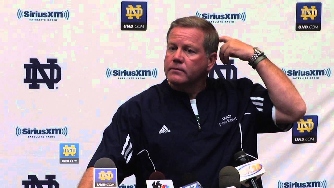 Brian Kelly - Post Practice Sept. 20th, 2012 - Notre Dame Football