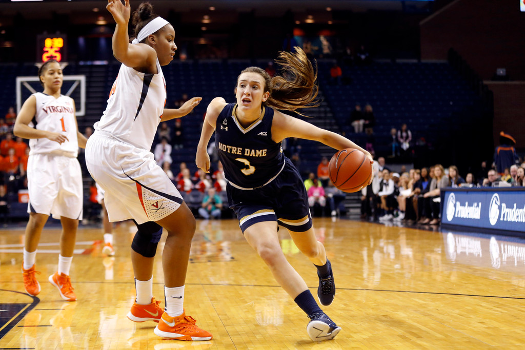 No. 3 Notre Dame 74, Virginia 46