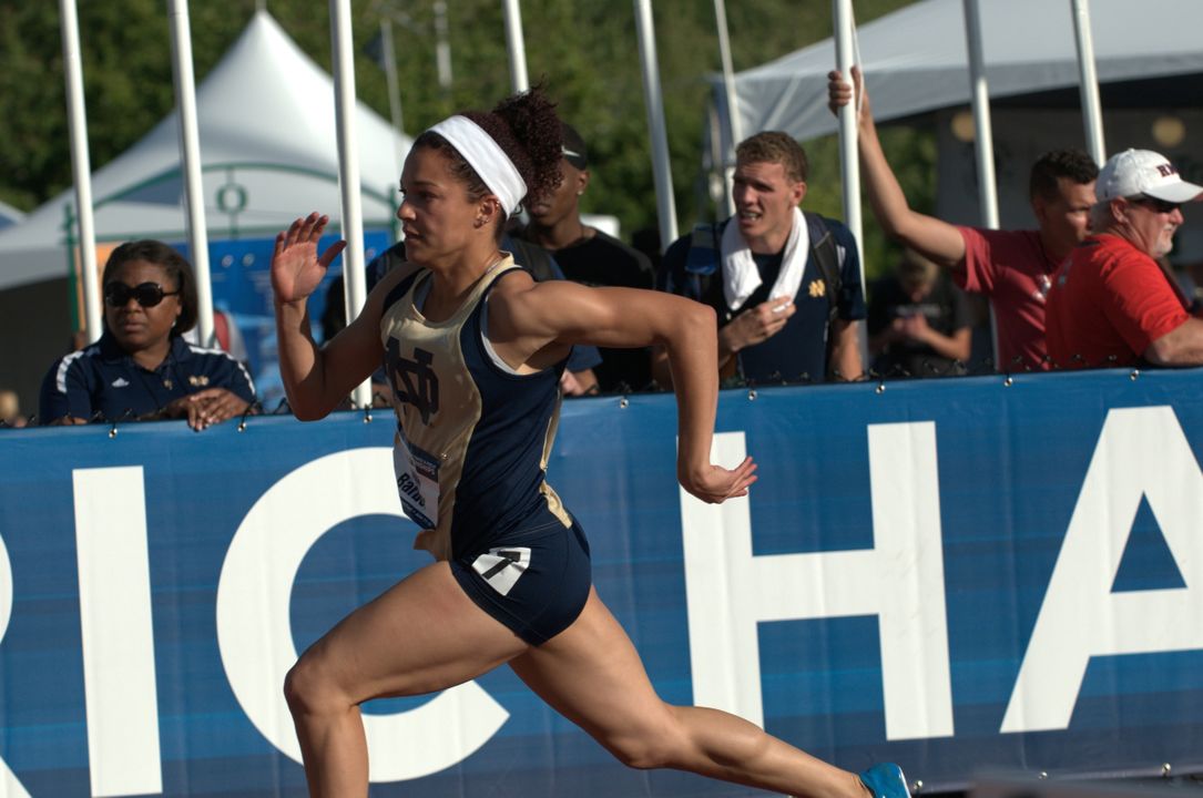 Senior Kaila Barber will return to competition for the Irish as they kick off the outdoor season. Barber missed the indoor season with an injury.