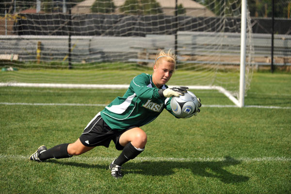 Defense Rules Early In Spring Schedule For Notre Dame Women’s Soccer Rising sophomore goalkeeper Maddie Fox got the start and made two key saves in Notre Dame's scoreless draw with Michigan State on March 27 in Fort Wayne, Ind.