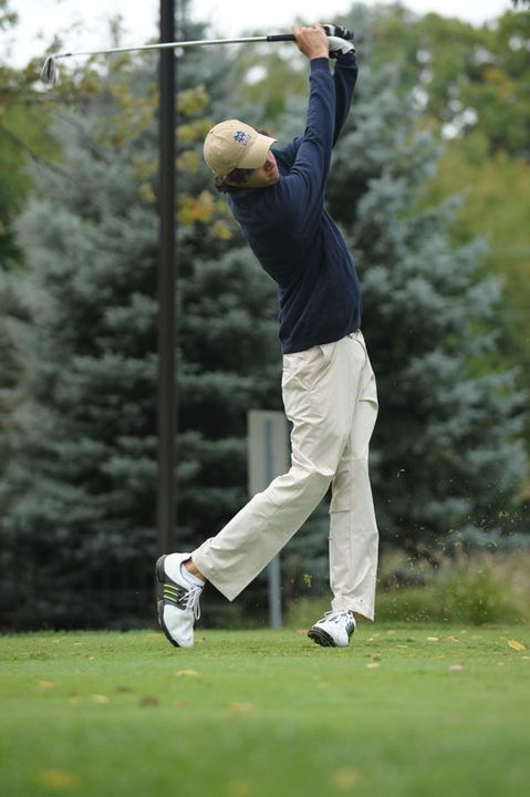 Chris Walker was one of only three players to record an eagle on day one of the Fighting Irish Gridiron Classic.