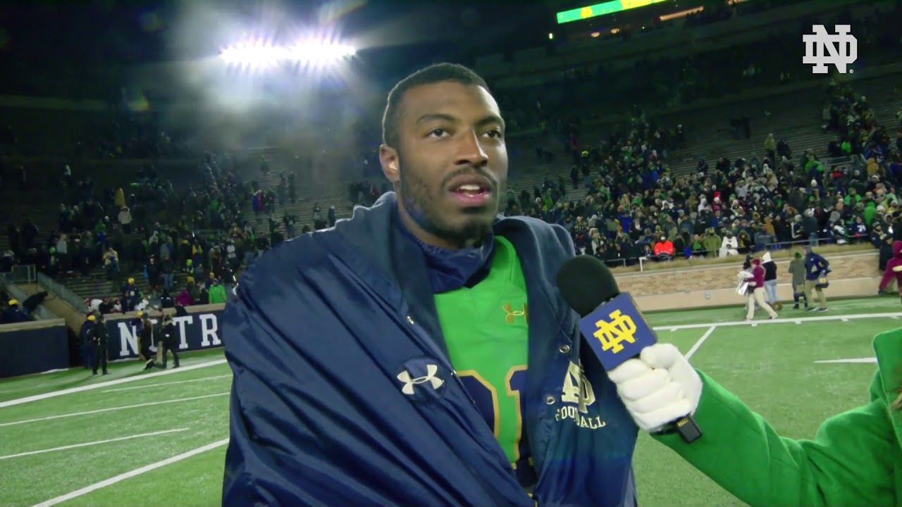 @NDFootball | Post Game Interview Miles Boykin
