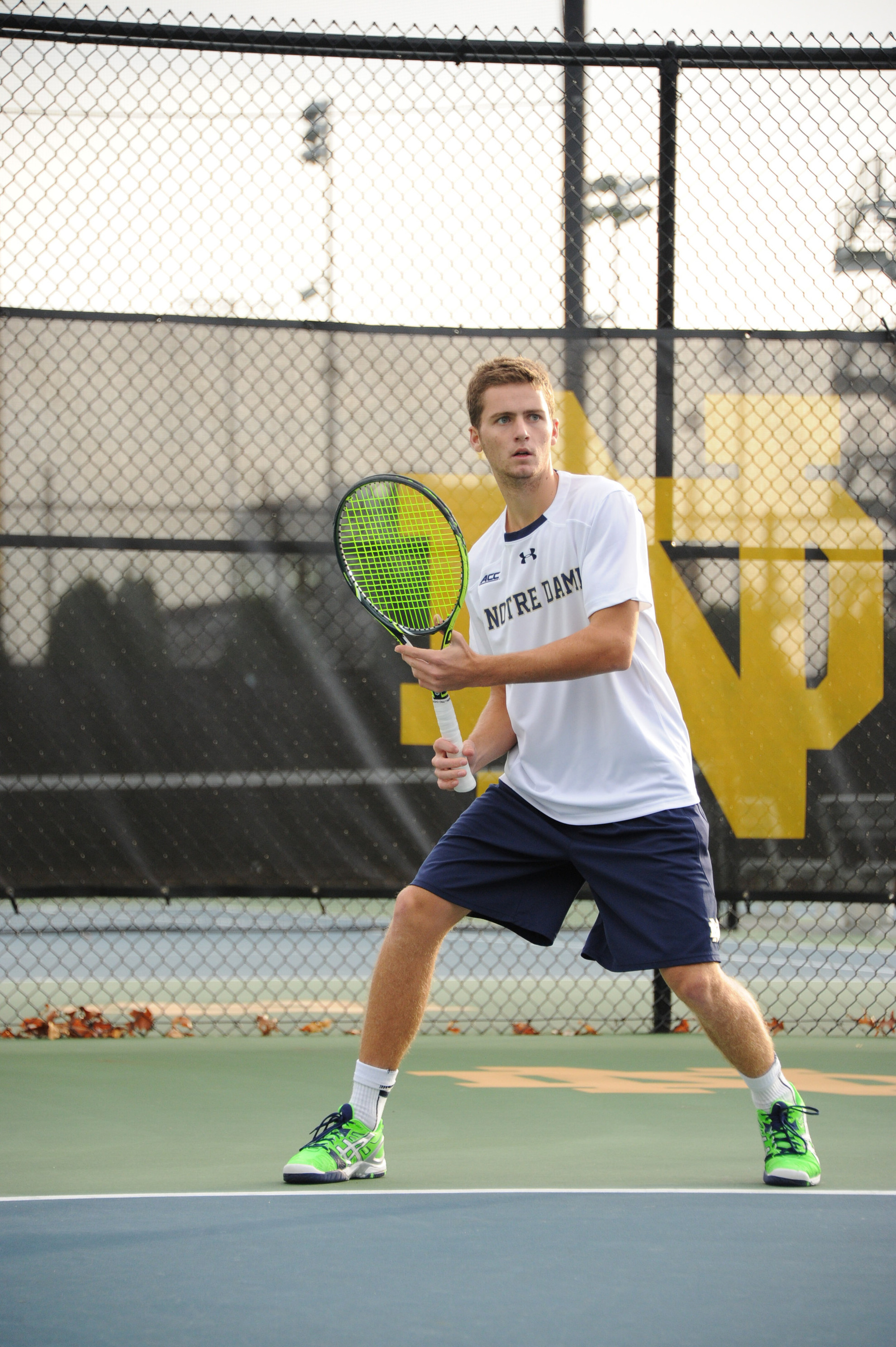 Asserting Dominance Quentin Monaghan has been a steady leader atop the Irish singles lineup this season, amassing an 8-2 dual match record.