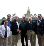 Monogram Club board members at the 2004-05 winter meeting (from left): Ken Haffey, Dave Bossy, Mike Heaton, Jim Carroll, Marc Kelly and Mike Frantz.