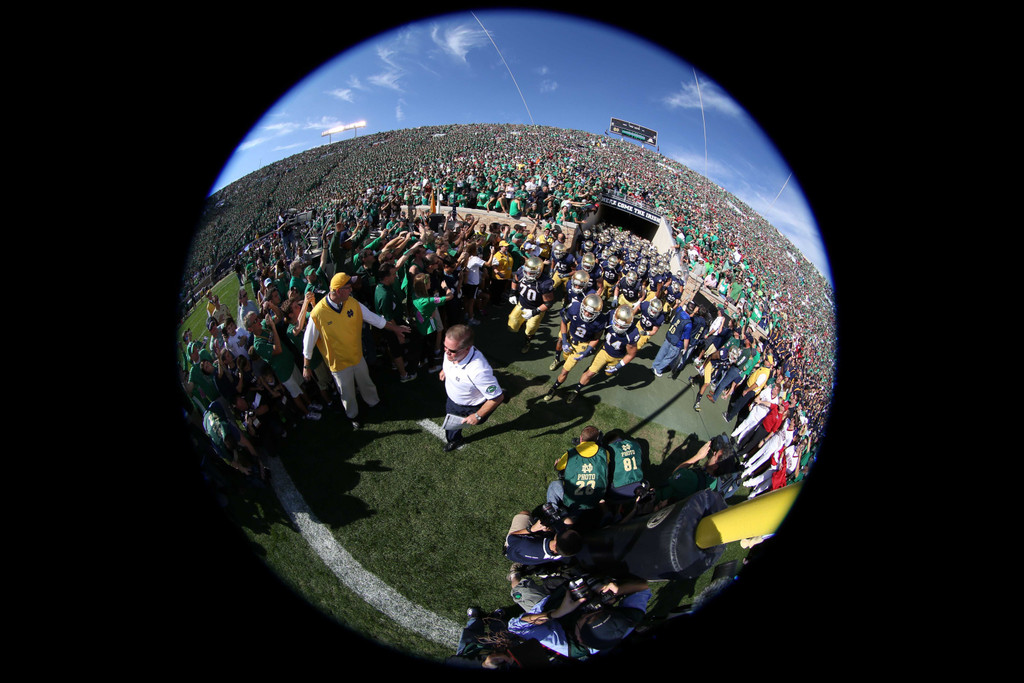 No. 22 Notre Dame vs. No. 14/12 Oklahoma (USATSI)